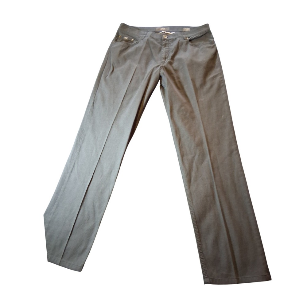 Brax Feel Good Cooper Regular Fit Pants Mens 36/34 Grey 5-Pocket Trousers 6255